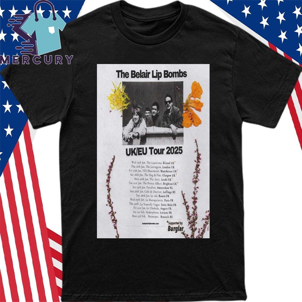 The Belair Lip Bombs UK EU Tour 2025, The Belair Lip T-Shirt