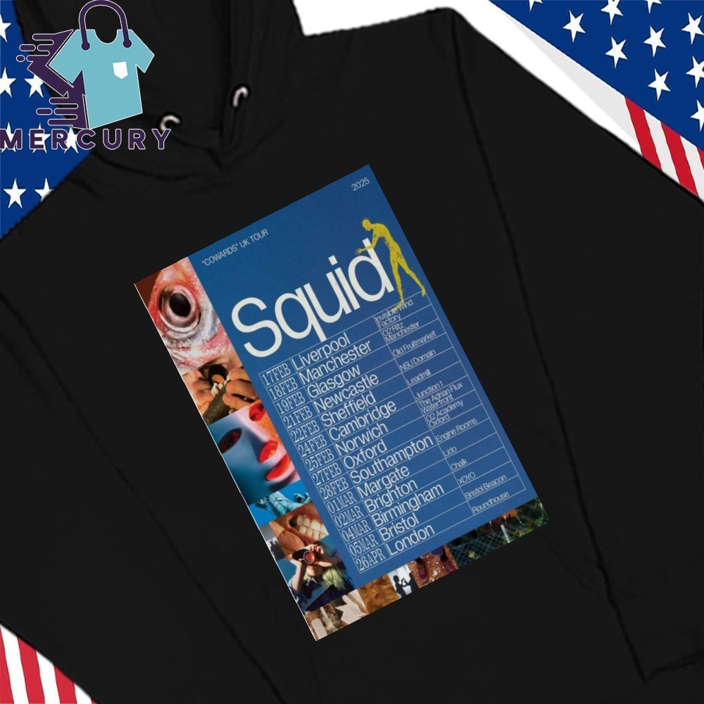 Squid Cowards UK Tour 2025, Squid Cowards UK Hoodies