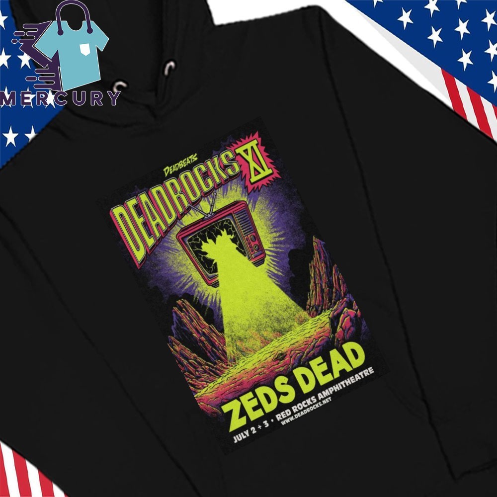 Zeds Dead July 2 & 3 2025 Red Rocks Amphitheatre Morrison CO, Zeds Dead July Hoodies