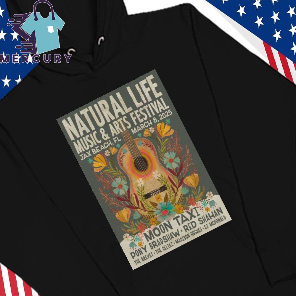Natural Life Music And Arts Festival Mar 8 2025 Beach Florida, Natural Life Music Hoodies