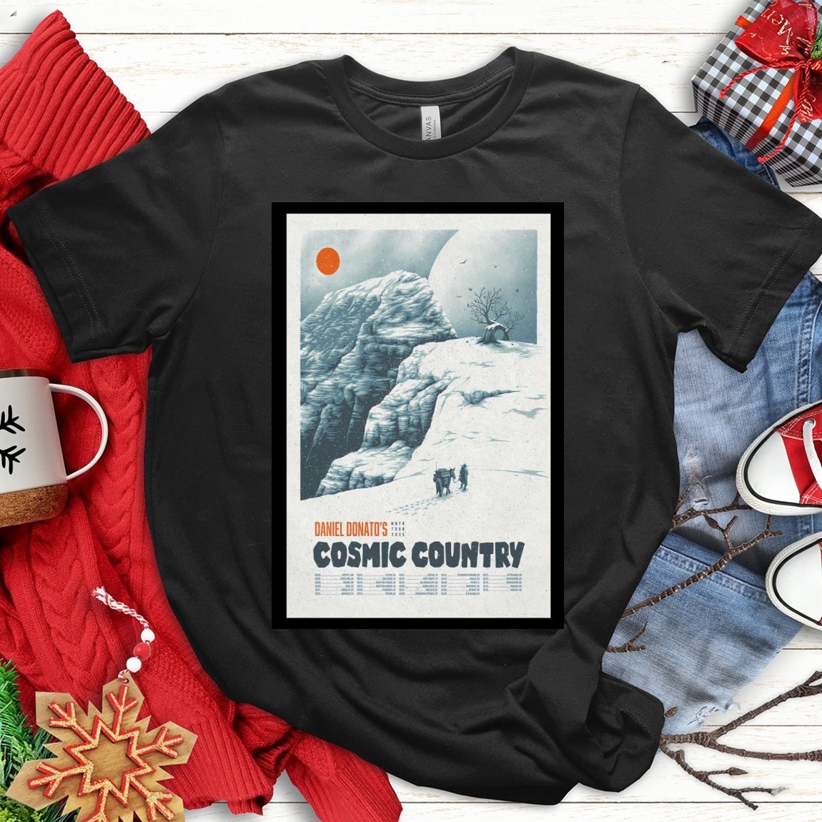 Official Daniel Donatos Cosmic Country Winter Tour 2025, Daniel Donatos T-Shirts