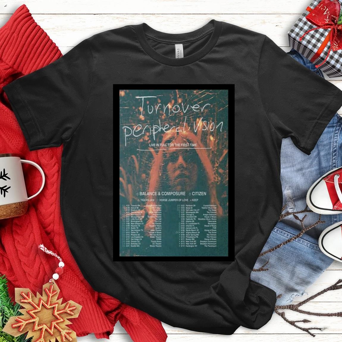 Official Turnover Peripheral Vision Live In Fall 2025, Turnover Peripheral T-Shirts