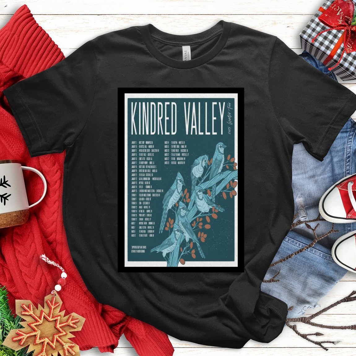 New Official Kindred Valley Winter Tour 2025, Kindred Valley T-Shirts