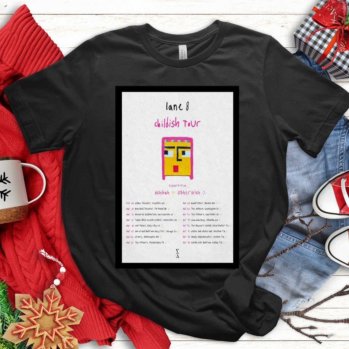 Official Lane 8 Childish US Tour 2025 tee, Lane 8 Childish T-Shirts