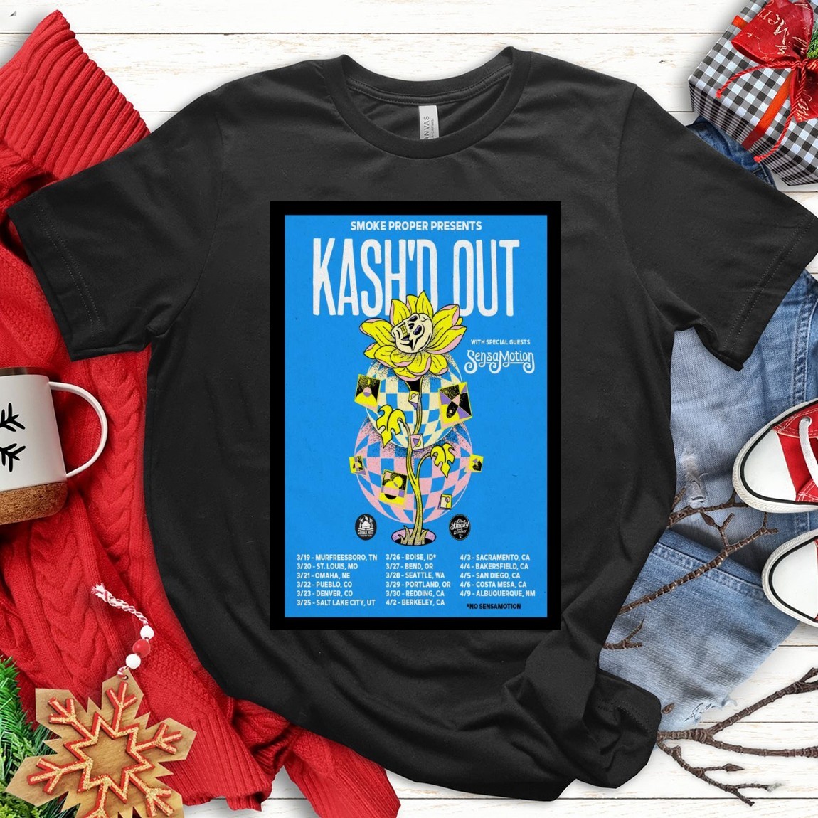 New Kashd Out March & April Tour 2025, Kashd Out March T-Shirts