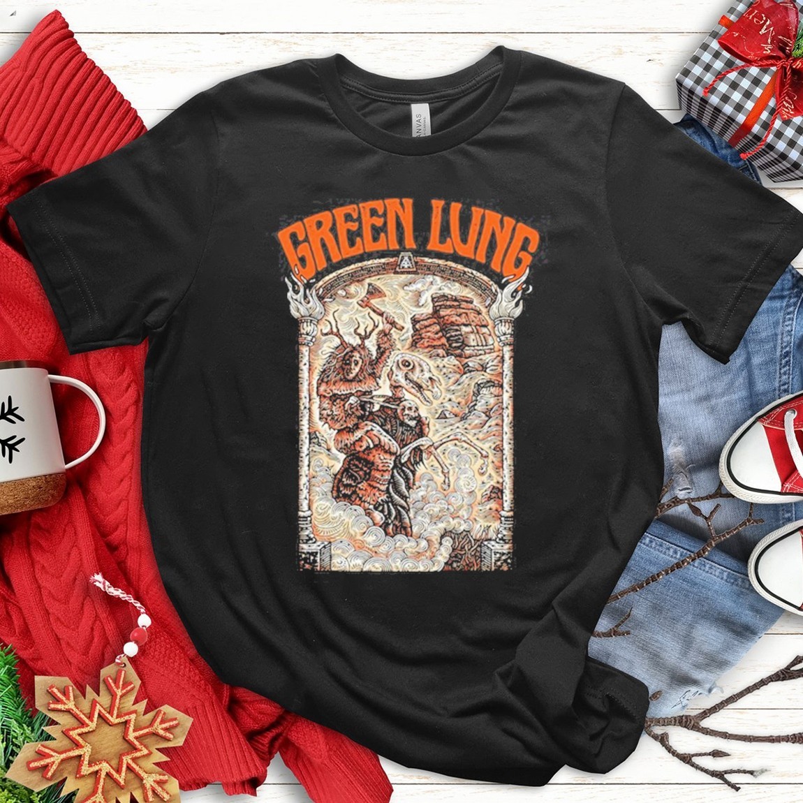 New Official Heathen Neverland Tour 2025 Green Lung, Heathen Neverland T-Shirts