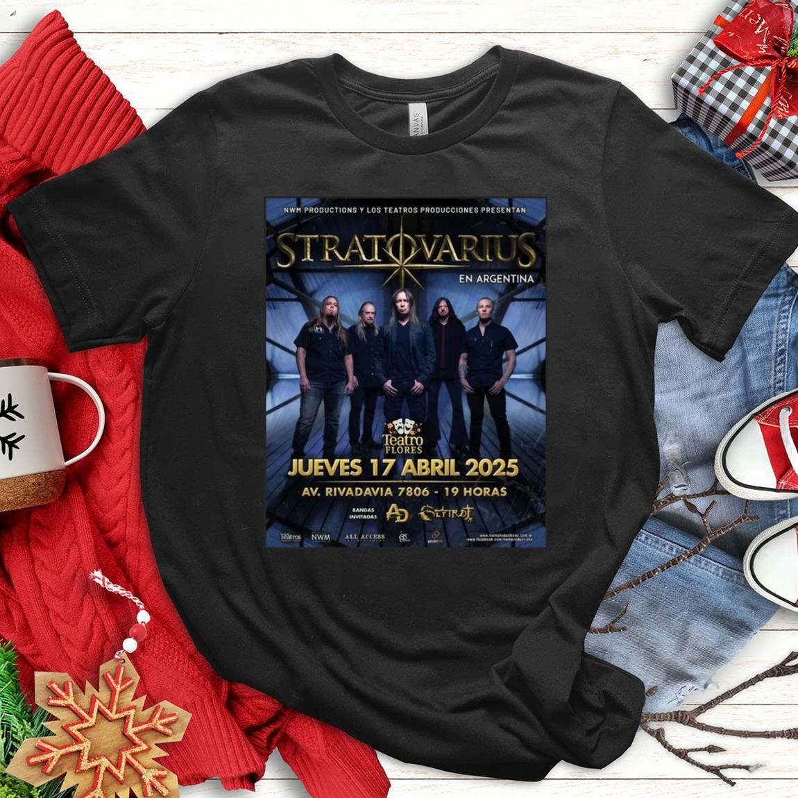 Official Stratovarius En Argentina Tour 2025, Stratovarius En T-Shirts