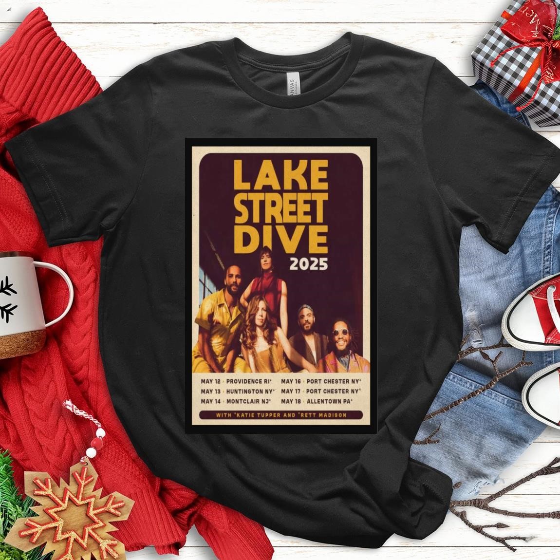 Original Lake Street Dive May 2025 Tour, Original Poster Lake T-Shirts
