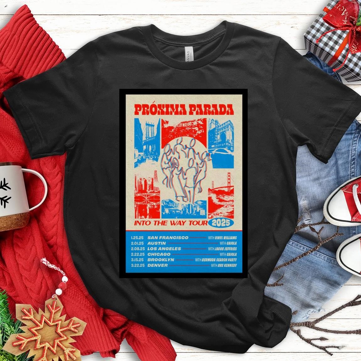 Official Proxima Parada 2025 Into The Way Tour, Proxima Parada T-Shirts