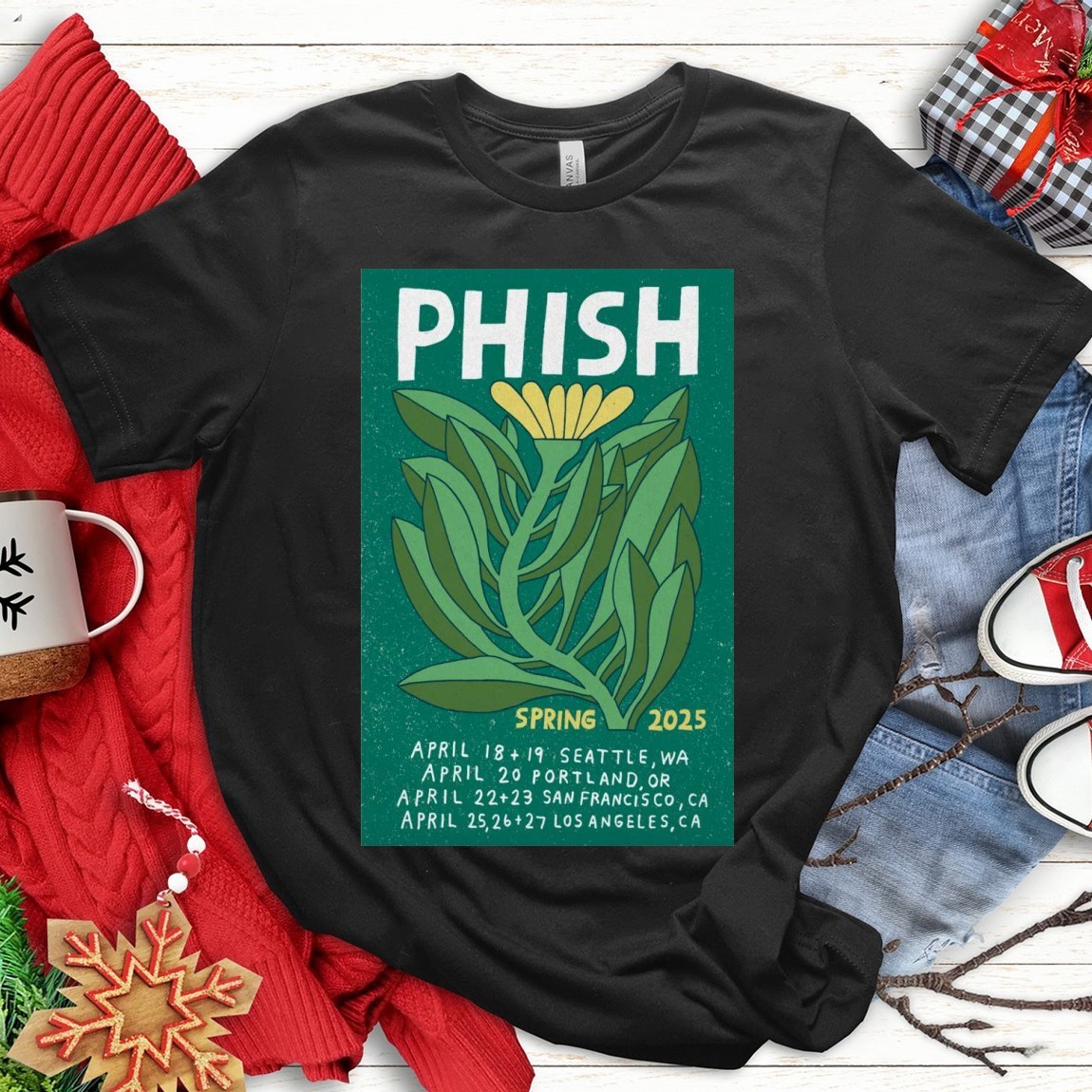 New Official New Phish Spring 2025 Tour, New Poster T-Shirts