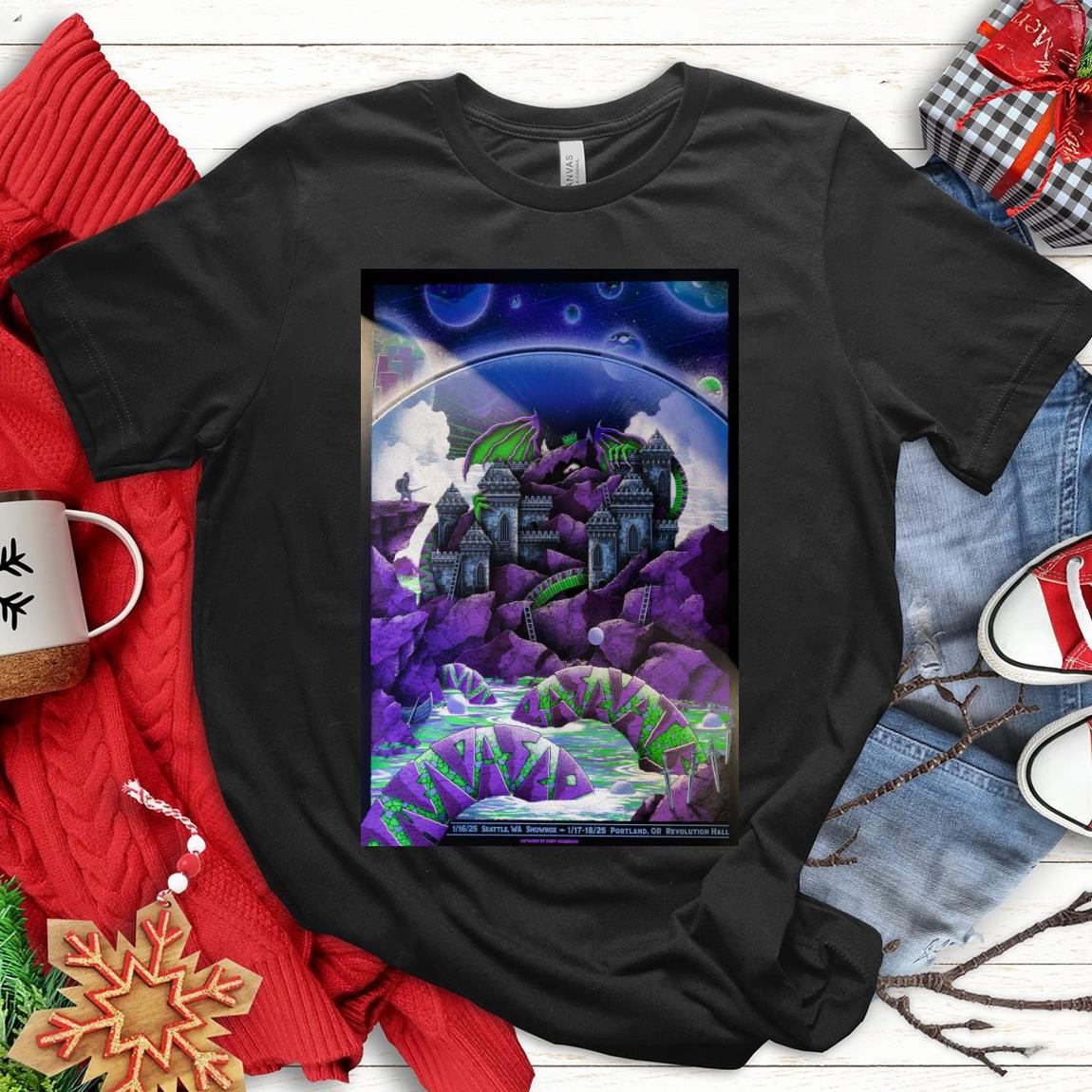 Official The Disco Biscuits Spaga In Bubble Seattle 2025, The Disco T-Shirts