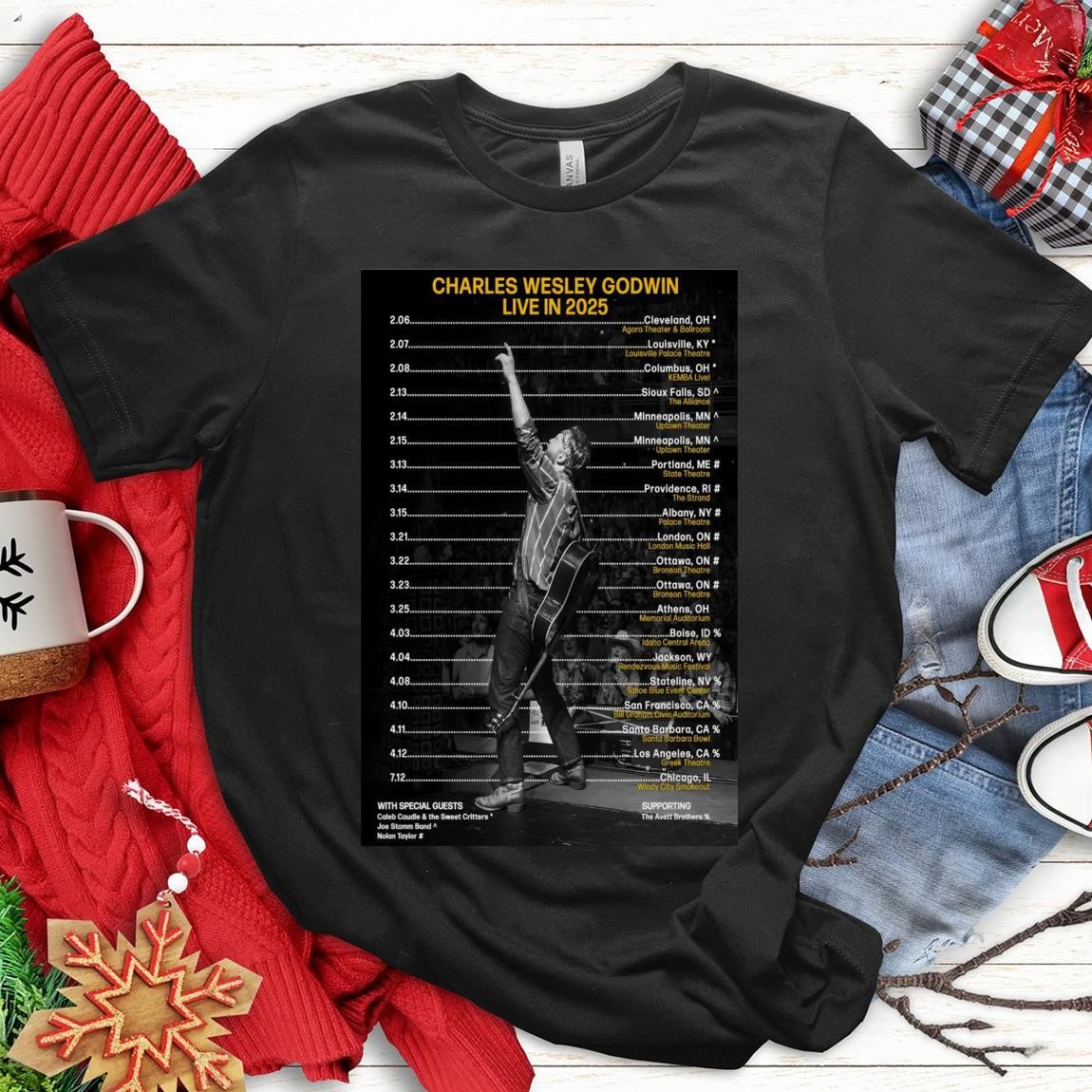 Original Charles Wesley Godwin Live In 2025 Tour, Original Charles Wesley T-Shirts