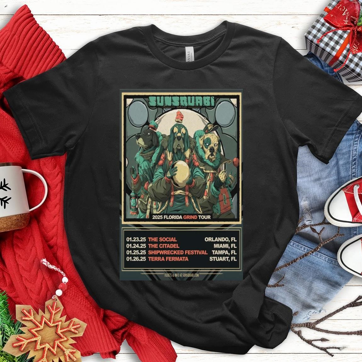 New Official Sunsquare 2025 Florida Grand Tour, Sunsquare 2025 T-Shirts