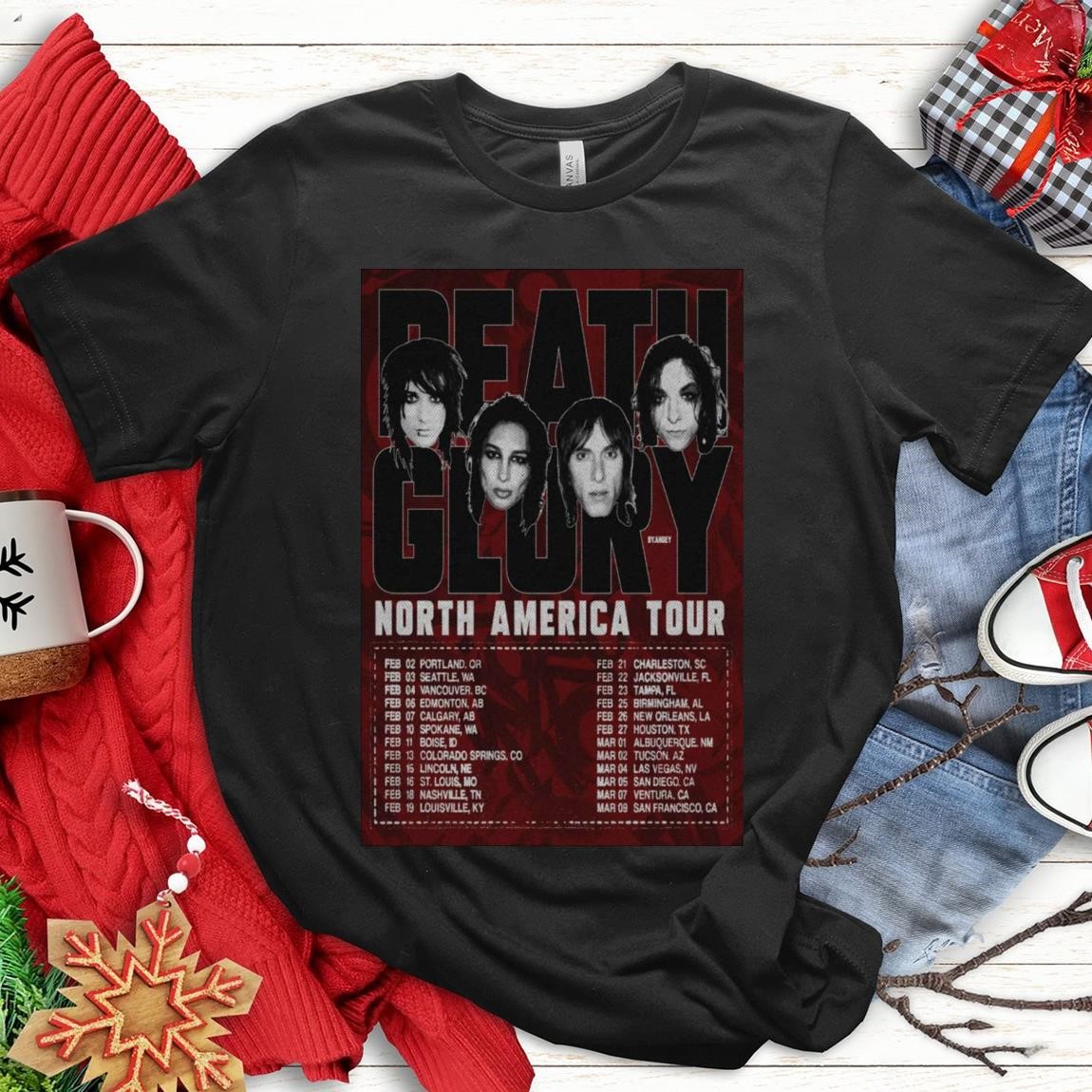 Official Palaye Royale 2025 Death Or Glory North AmeriTour, Palaye Royale T-Shirts