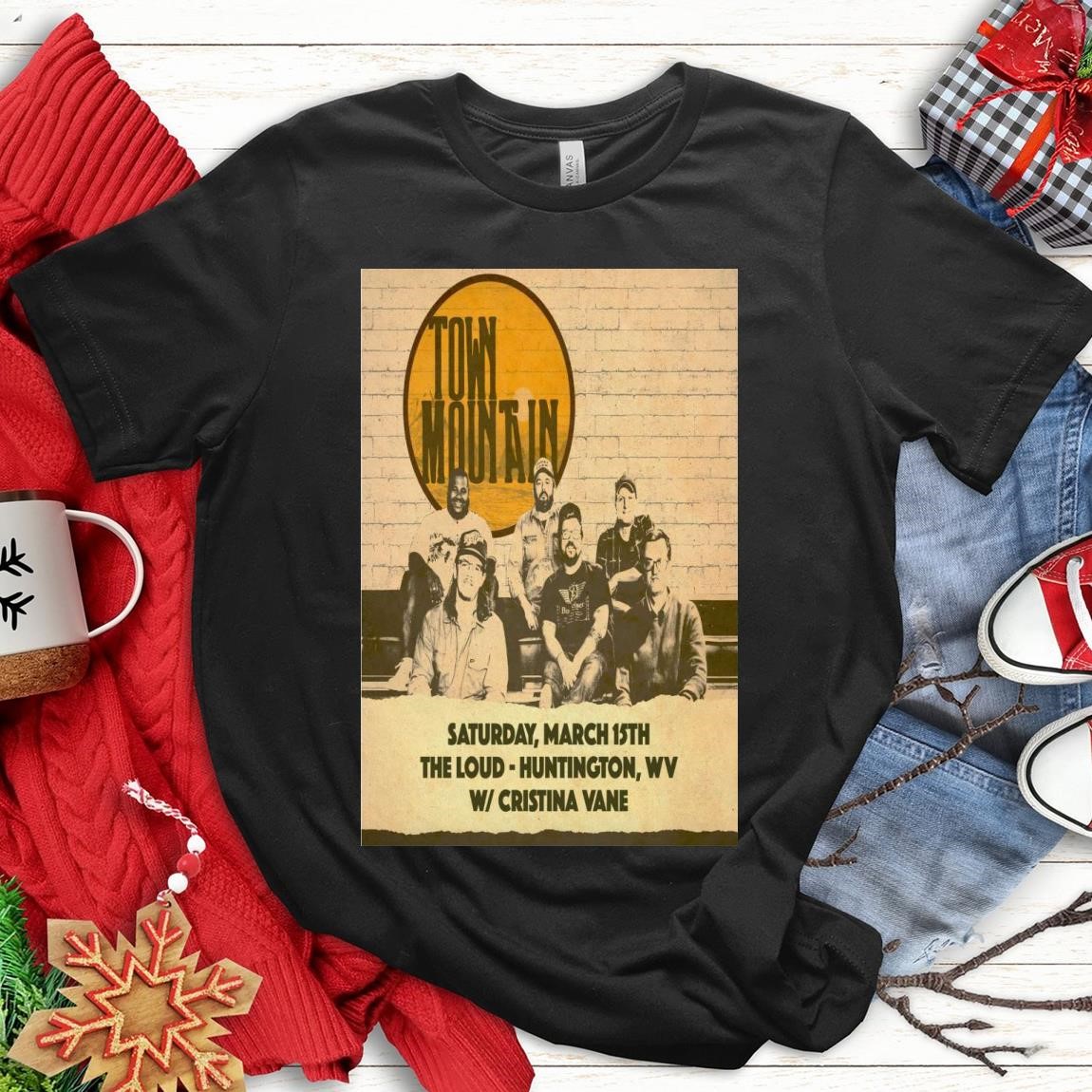 New Official Town Mountain Tour On Mar 15 2025 At The Loud, Town Mountain T-Shirts
