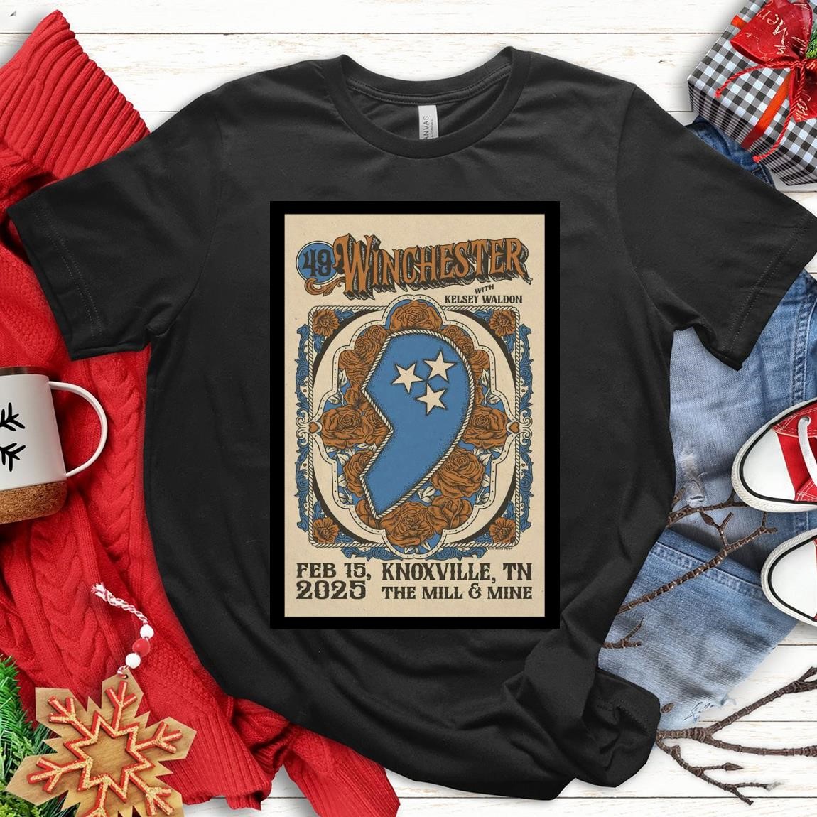 New Official 49 Winchester February 2025 The Mill And Mine Tour, 49 Winchester T-Shirts