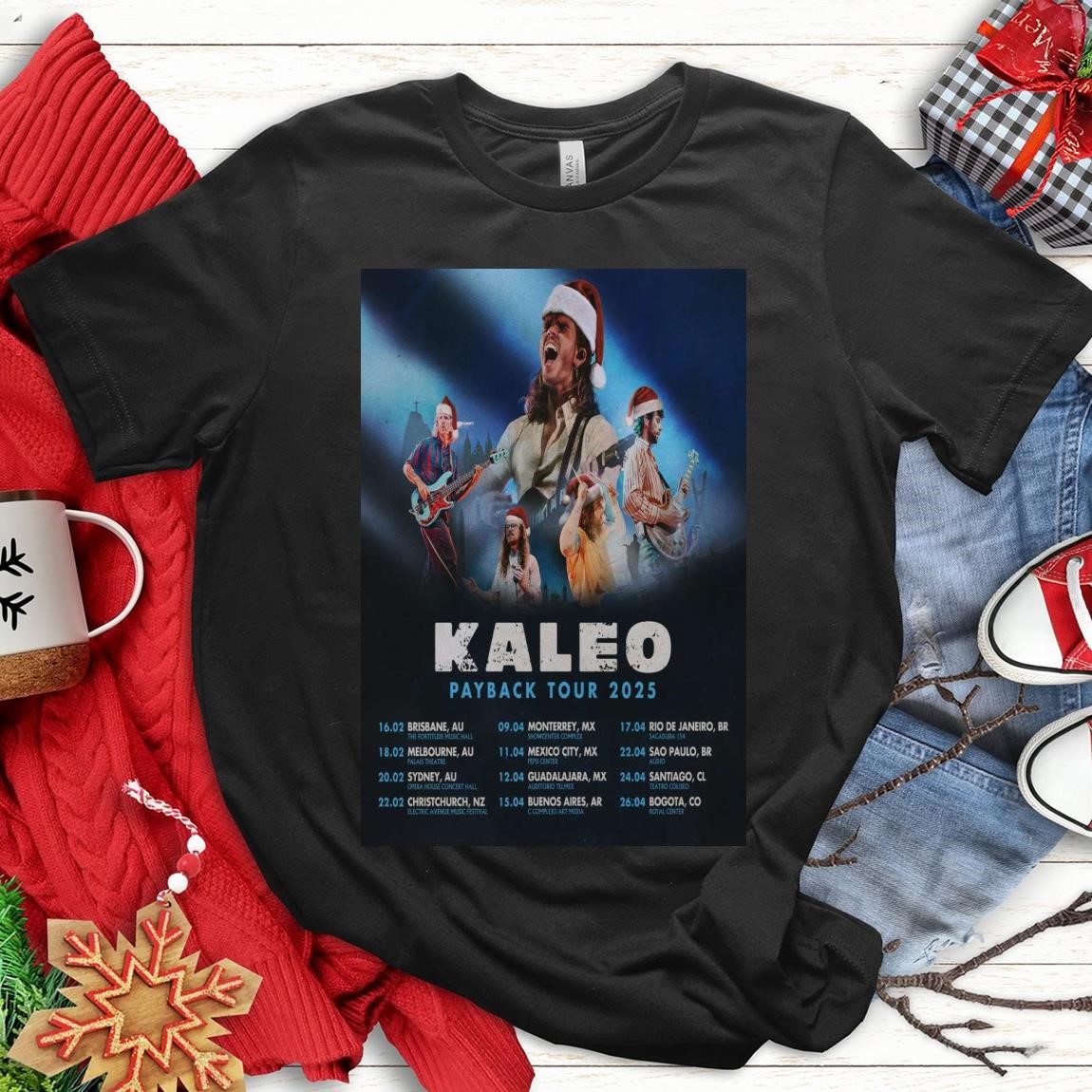 Official KALEO 2025 Payback Tour Feb & Apr, KALEO 2025 T-Shirts