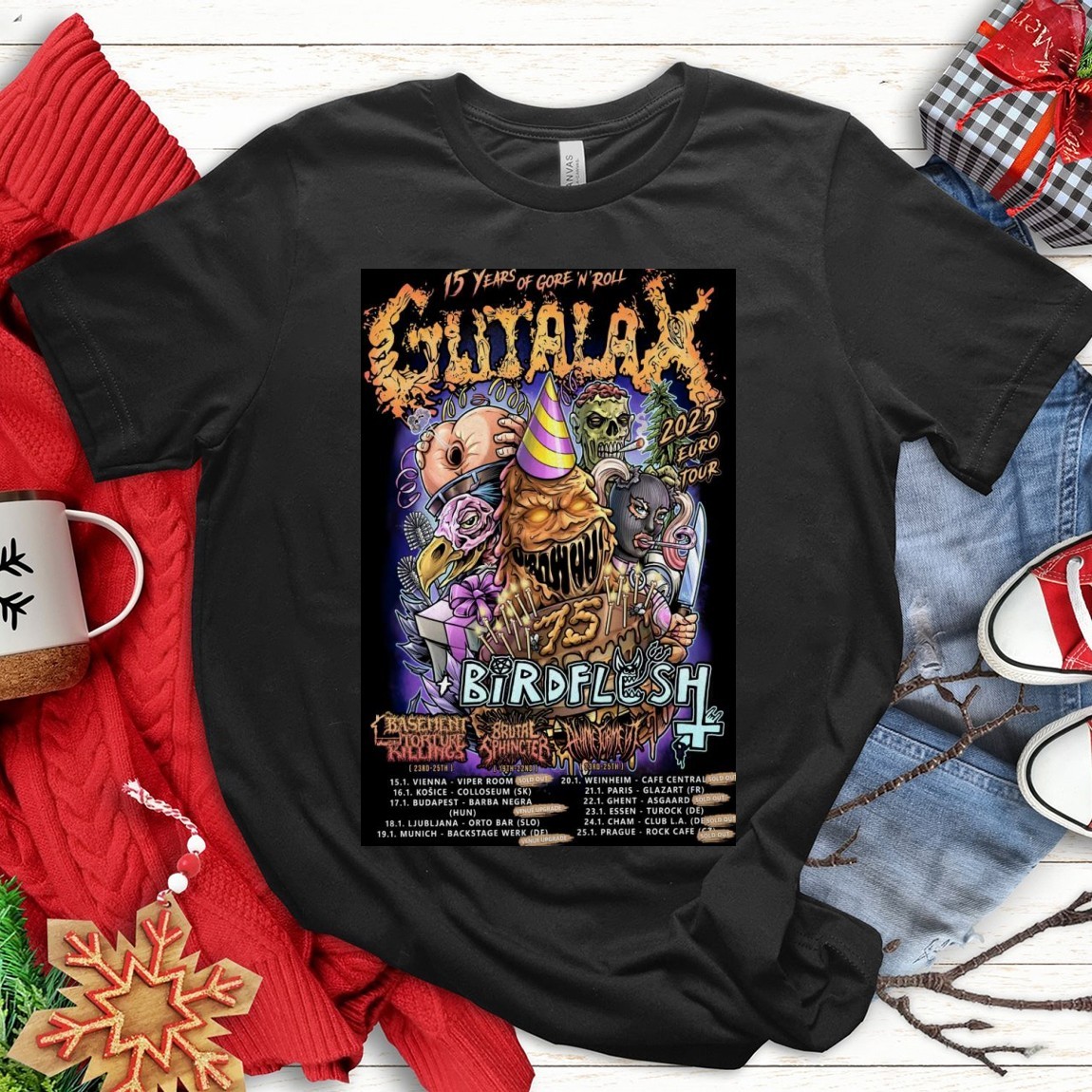 New Gutalax 15 Year Of Gore iN For 2025 European Tour, Gutalax 15 Year T-Shirts