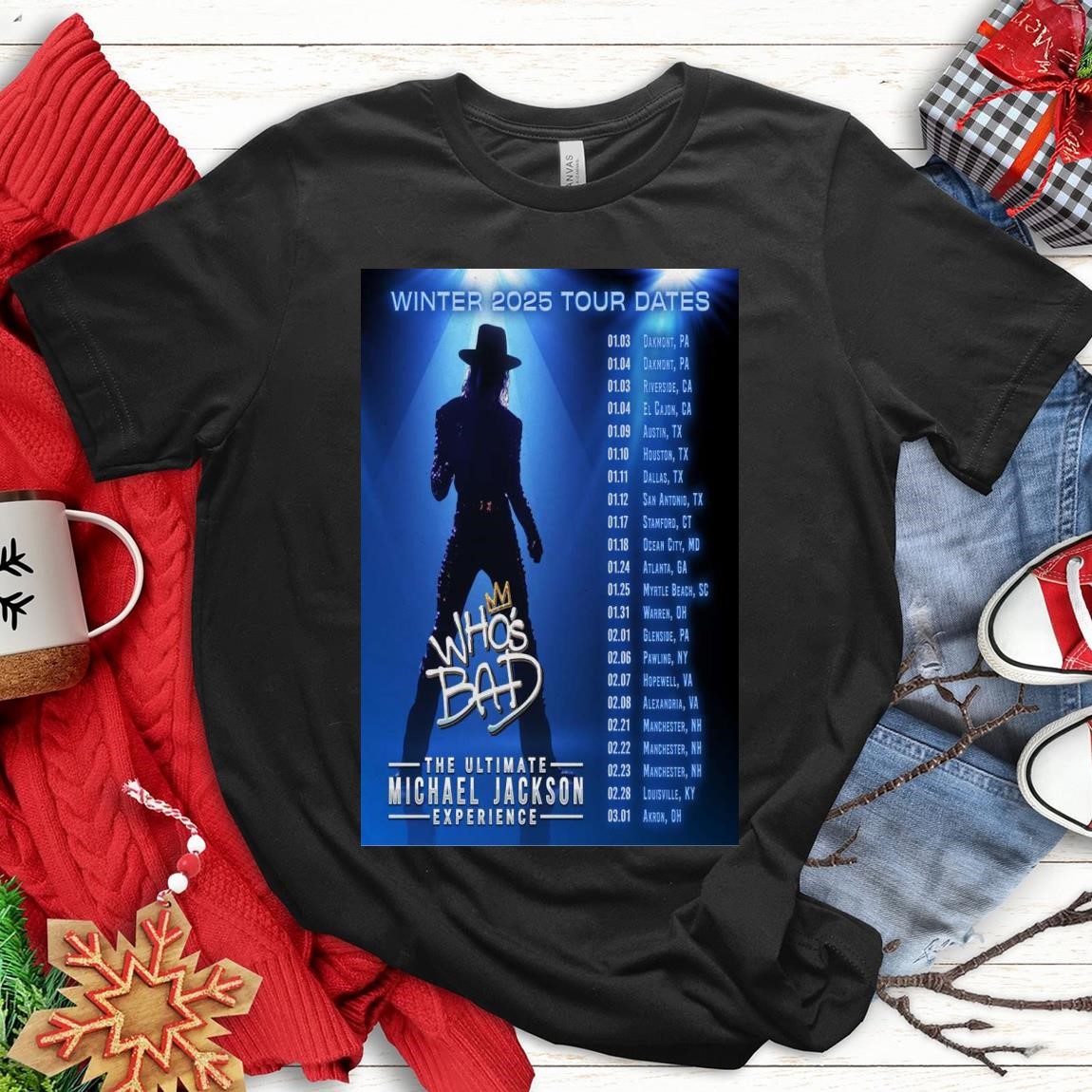 New Official Whos Bad Winter 2025 Tour, Whos Bad T-Shirts