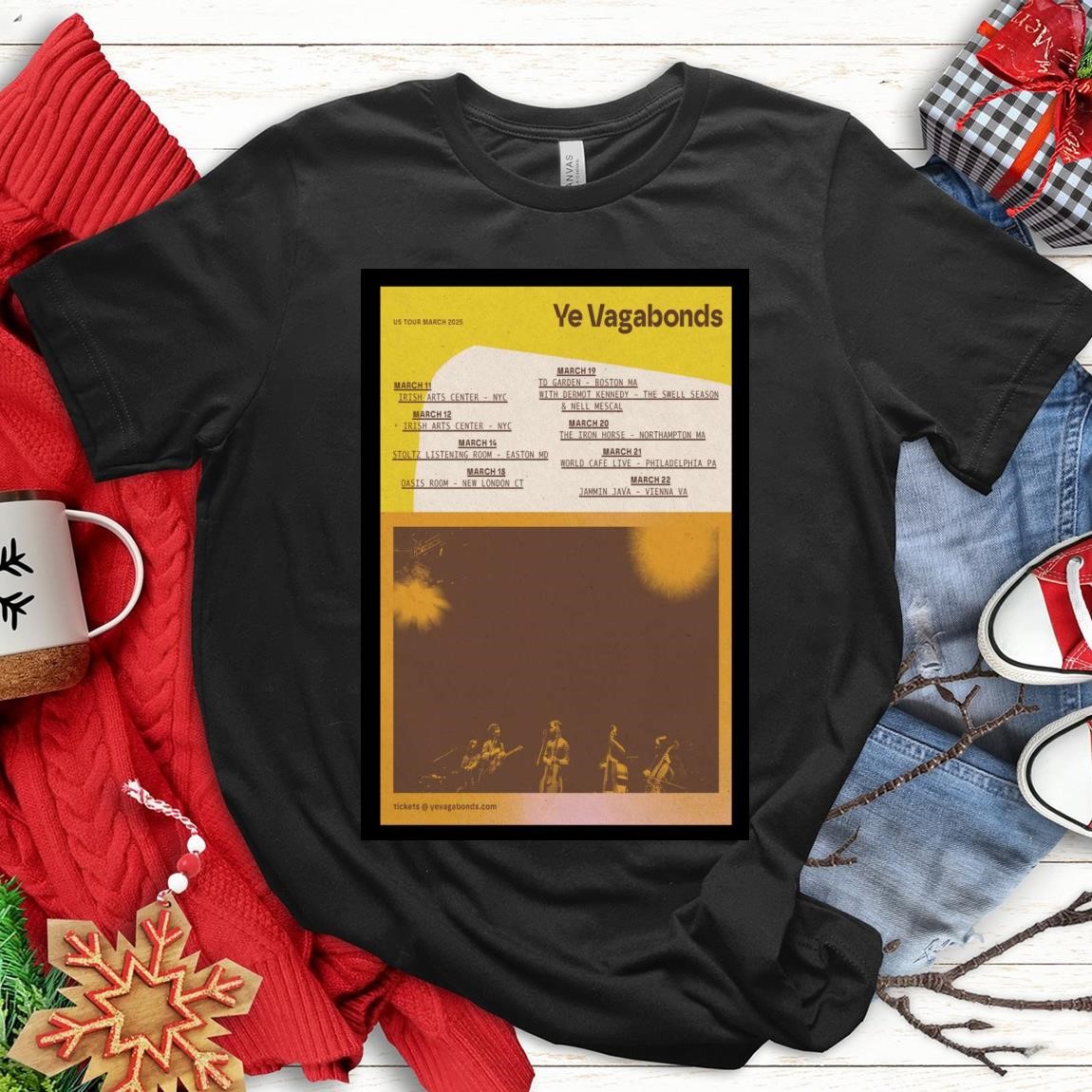 Official Ye Vagabonds US Tour March 2025, Ye Vagabonds T-Shirts