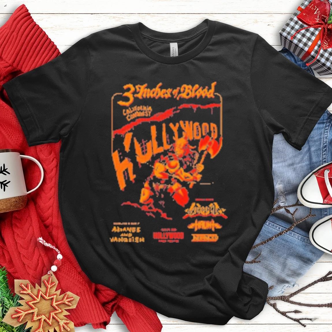 Official 3 Inches Of Blood California Conquest January 2025, 3 Inches Of Blood T-Shirts