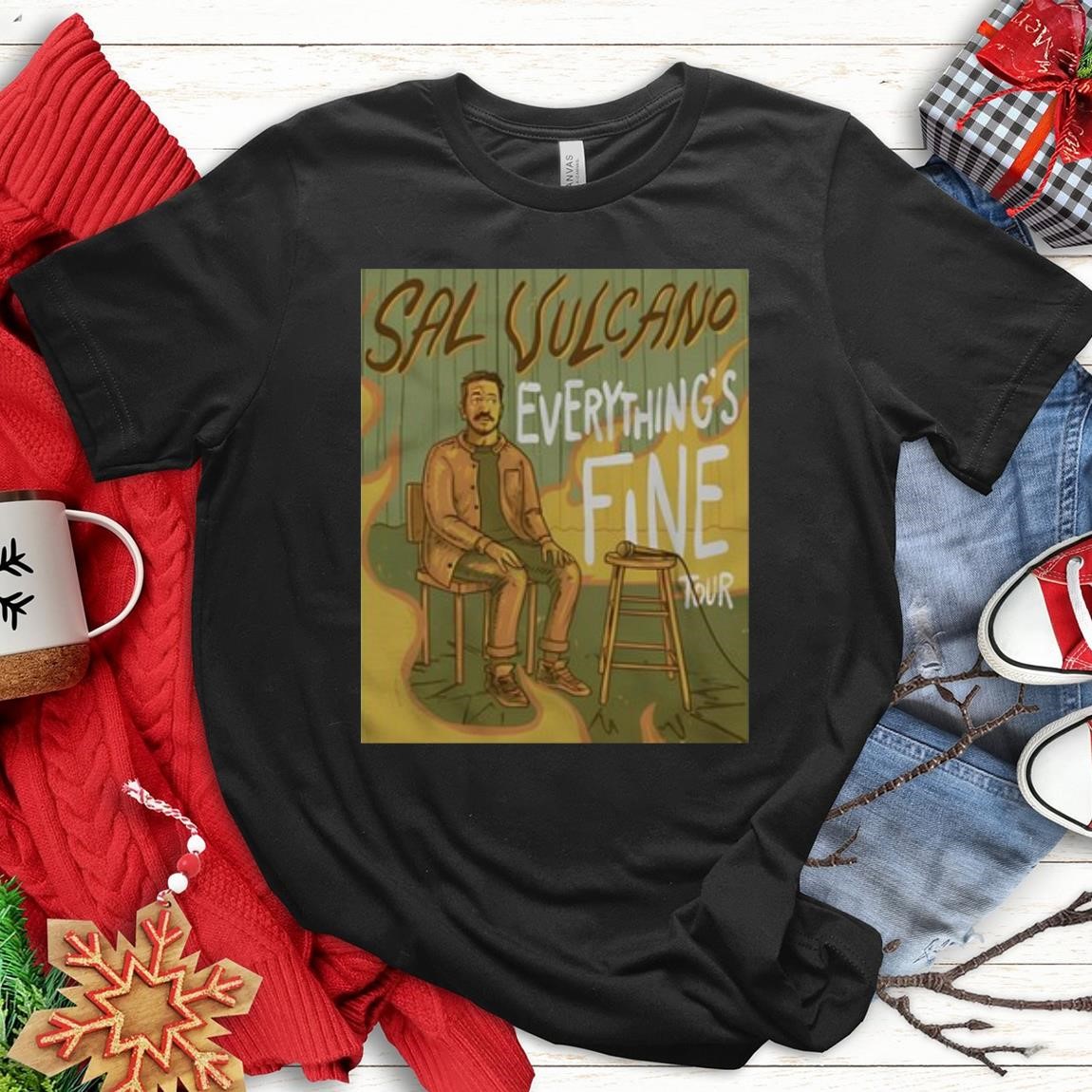 Official Sal Vulcano Everythings Fine Tour Artwork, Sal Vulcano T-Shirts