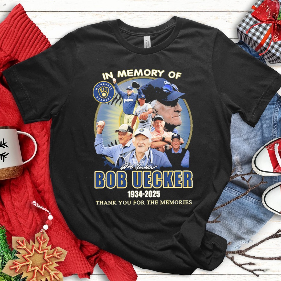 Official In Memory Of Bob Uecker 1934-2025 Signature, In Memory T-Shirts