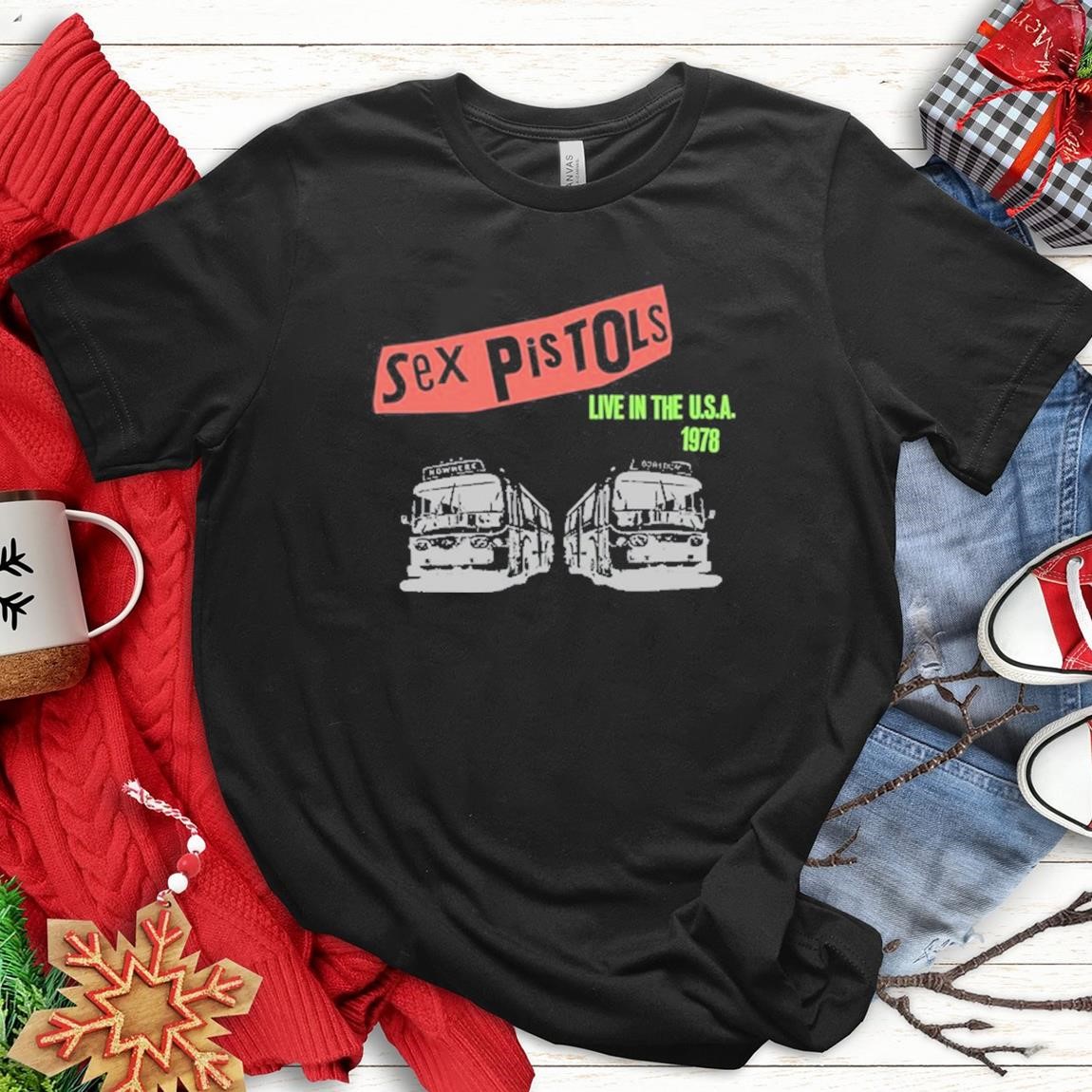 Official Sex Pistols Live in The USA 1978, Sex Pistols T-Shirts