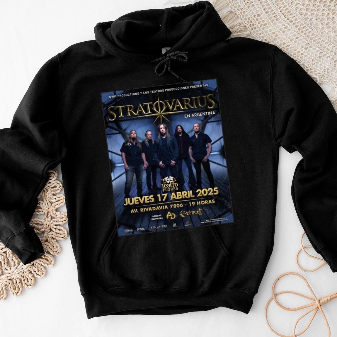 New Official Stratovarius En Argentina Tour 2025, Stratovarius En Hoodies