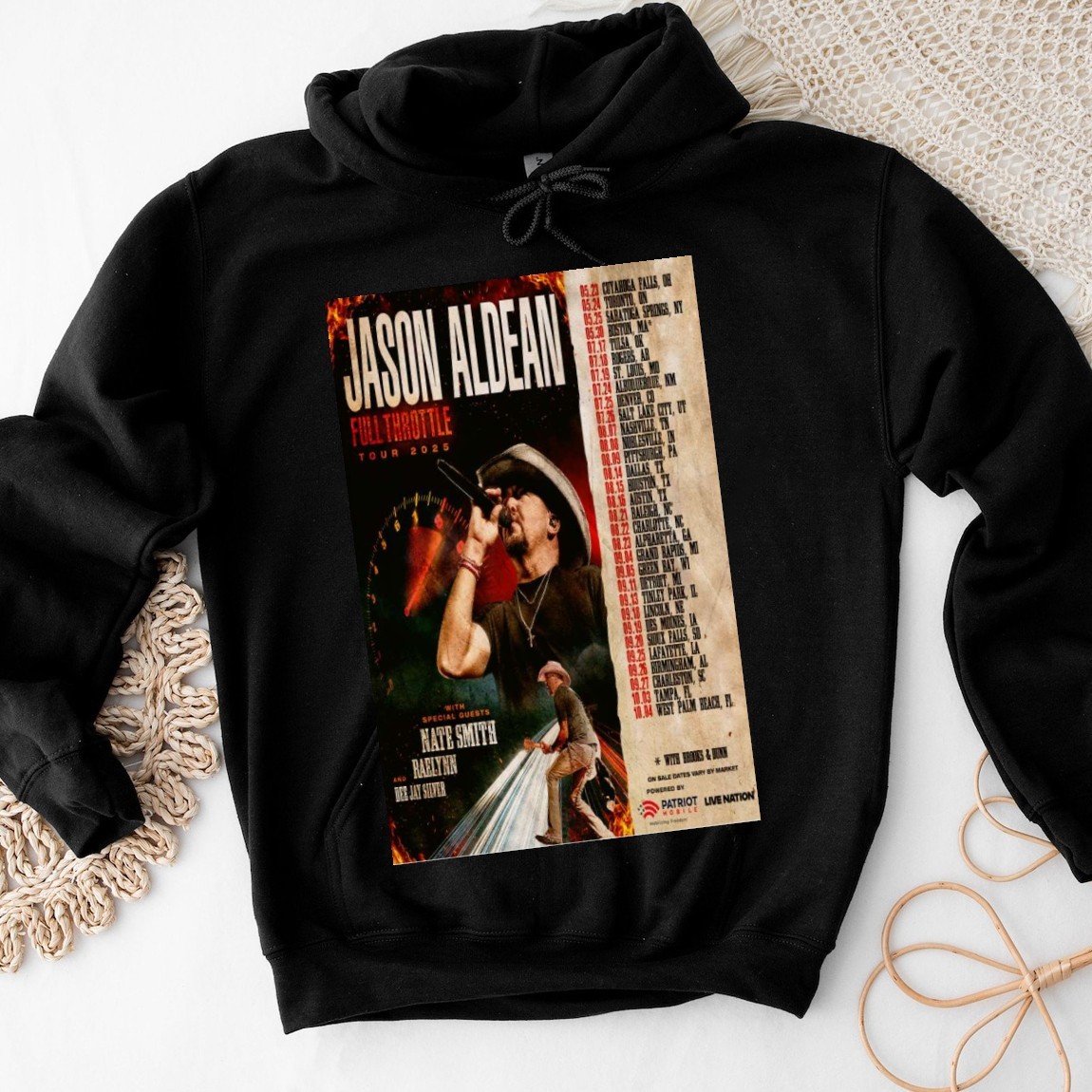 New Official Jason Aldean Full Throttle Tour 2025, Jason Aldean Hoodies