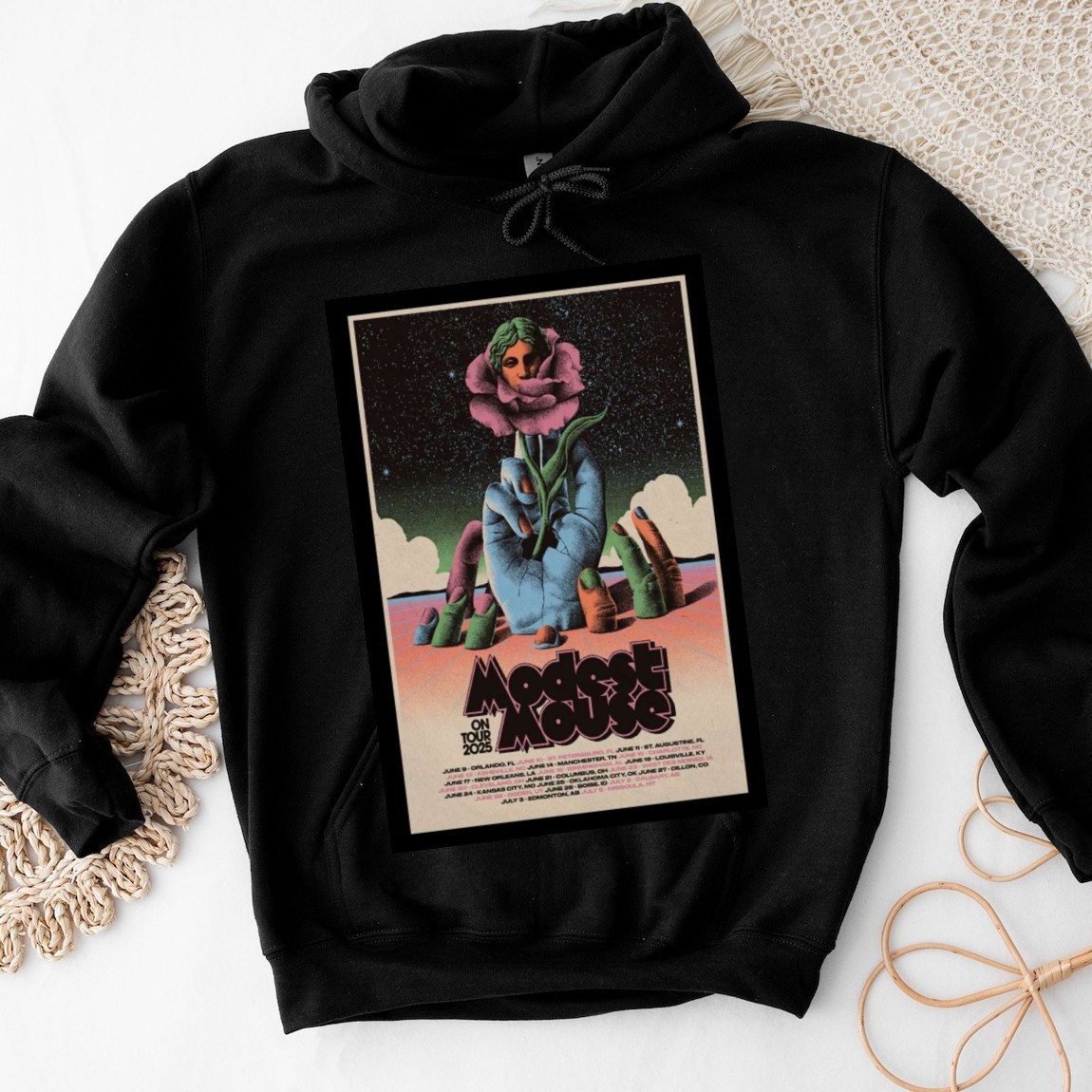 Official Modest Mouse On Tour 2025, Modest Mouse Hoodies
