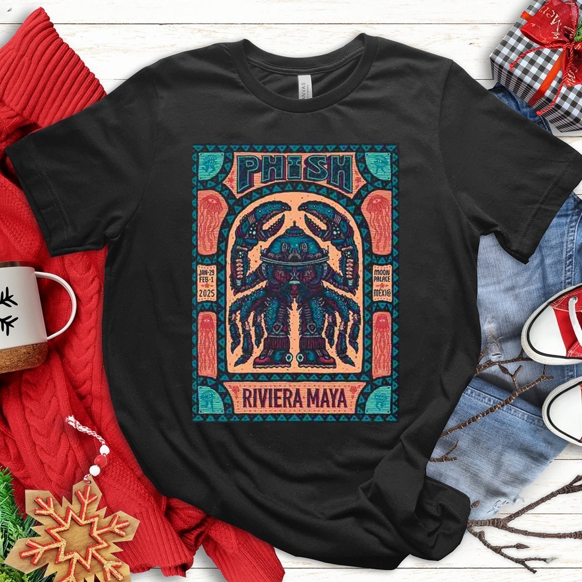 New Official Phish Band Riviera Maya Moon Palace Cancun Mexico, Phish Band T-Shirts