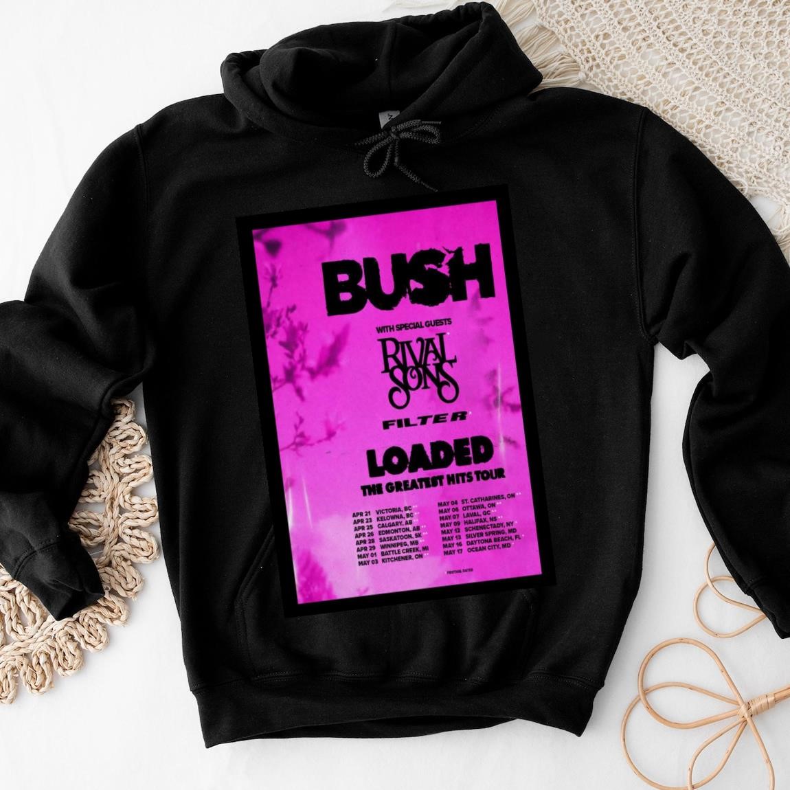 New Official Bush Loaded The Greatest Hits Tour 2025, Bush Loaded Hoodies