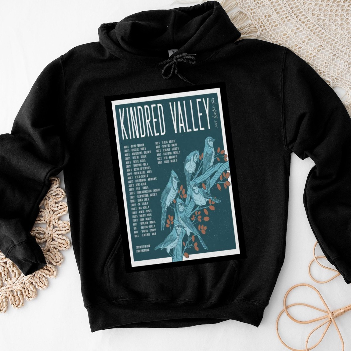 Official Kindred Valley Winter Tour 2025, Kindred Valley Hoodies