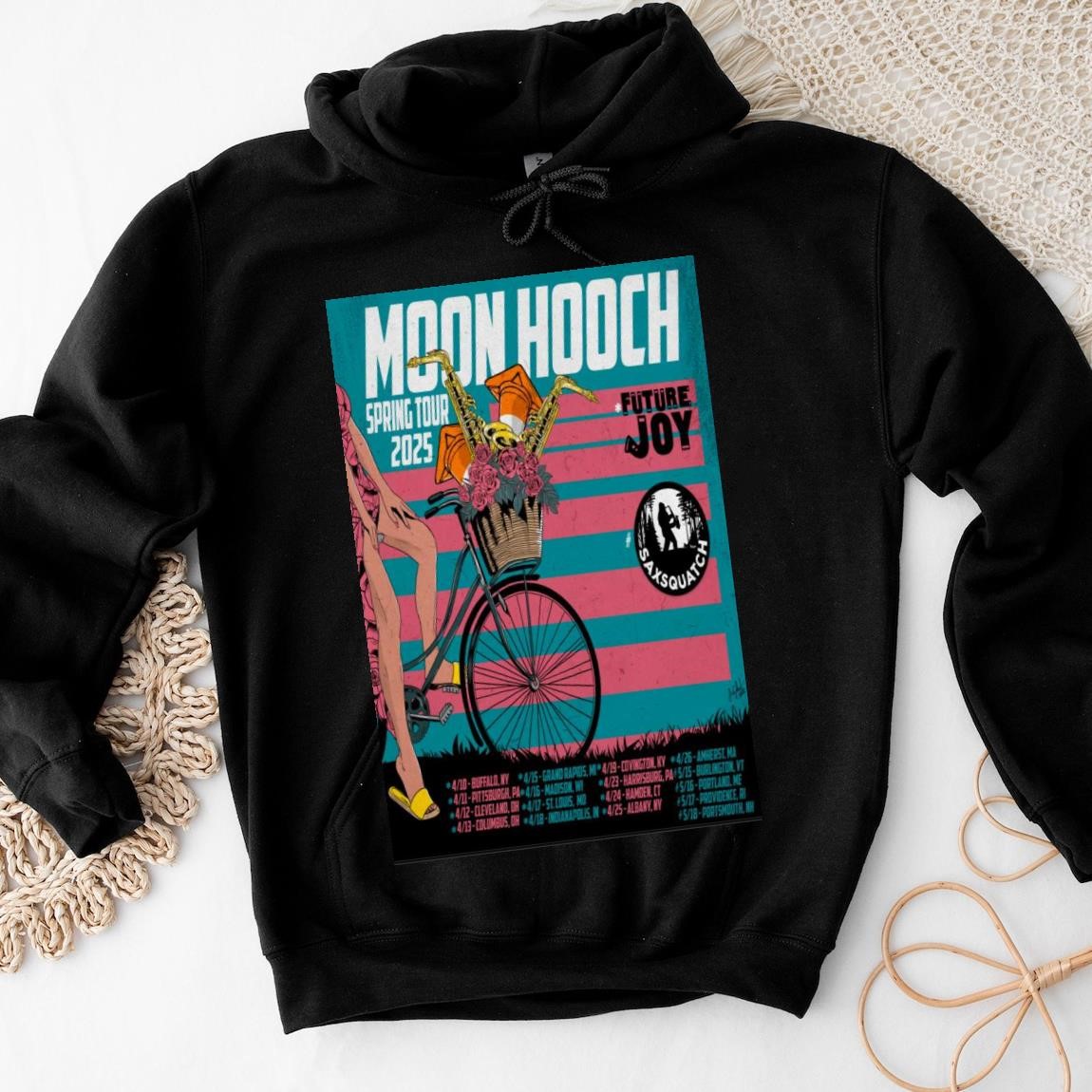 New Official Moon Hooch Spring Tour 2025, Moon Hooch Hoodies