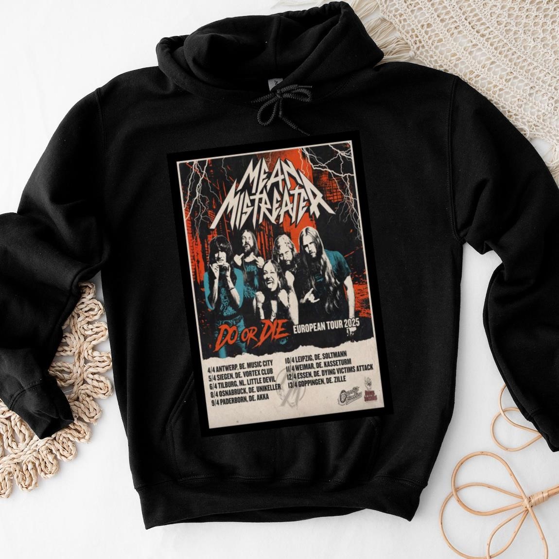 New Official Mean Mistreater European Tour 2025, Mean Mistreater Hoodies