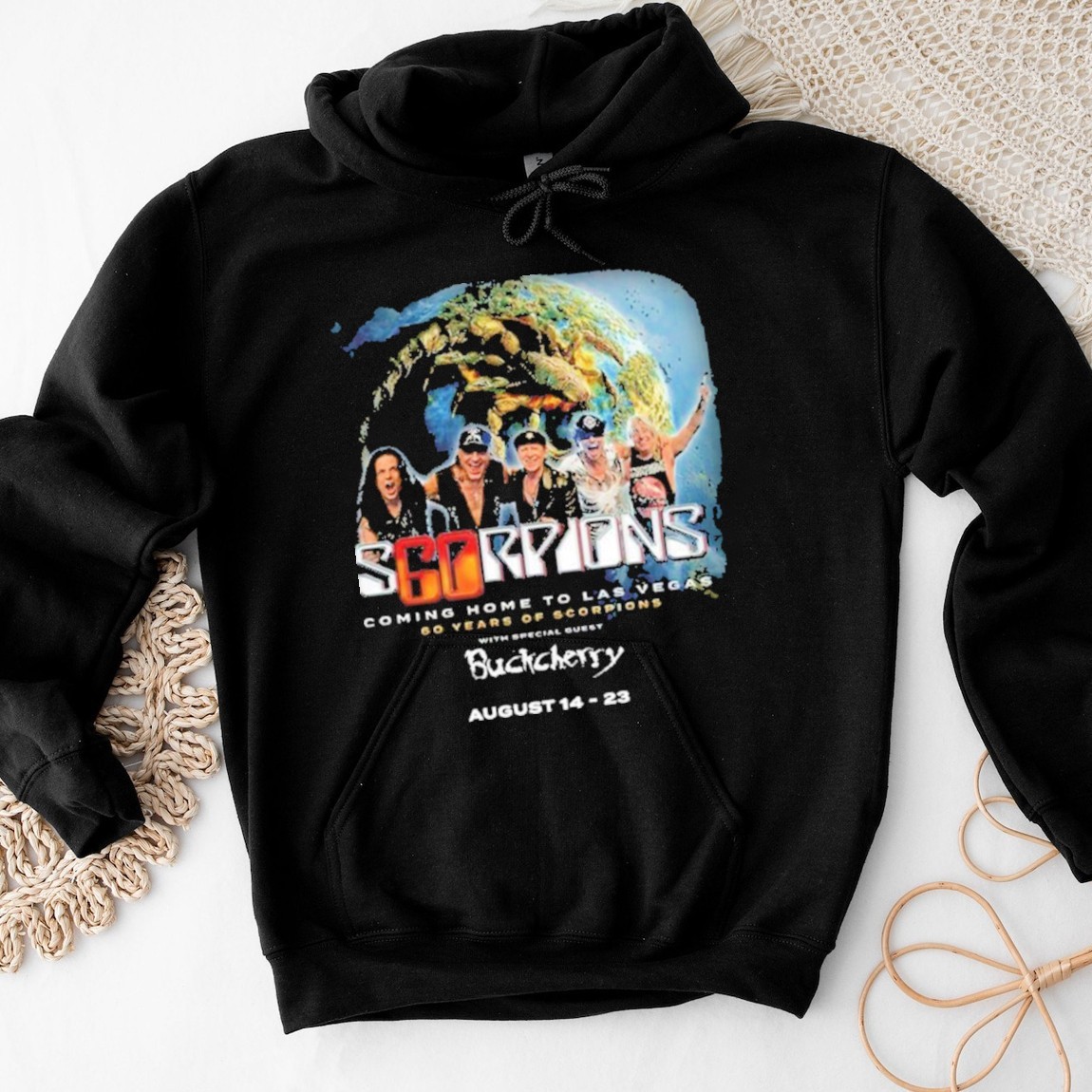 New Official Scorpions Coming Home To Las Vegas 60 Years 2025, Scorpions Coming Hoodies