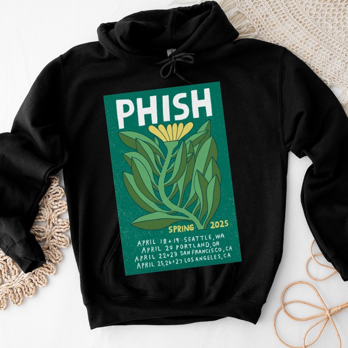 Official New Phish Spring 2025 Tour, New Poster Hoodies