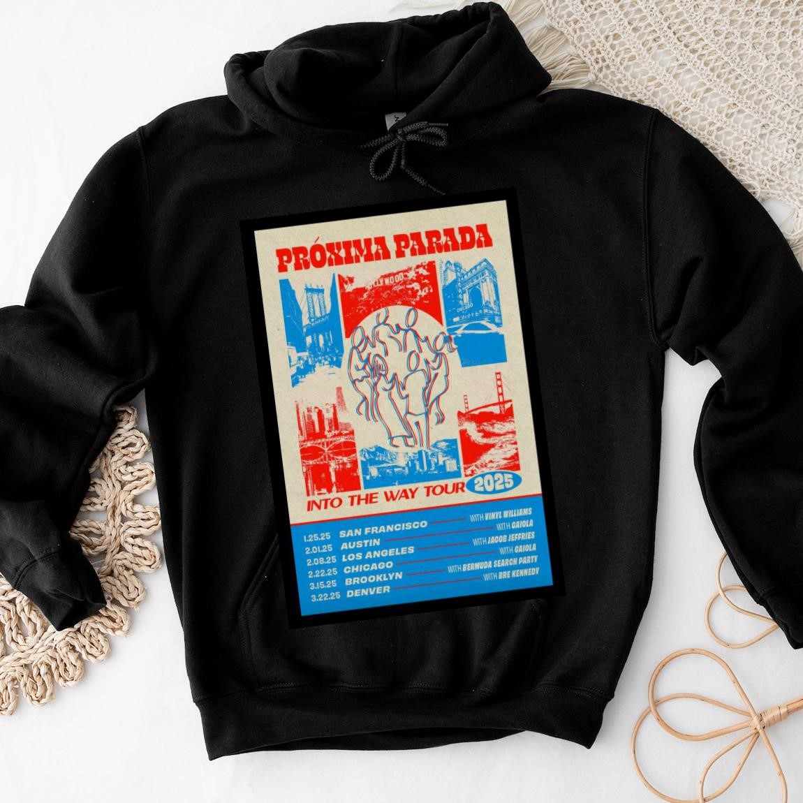 New Official Proxima Parada 2025 Into The Way Tour, Proxima Parada Hoodies