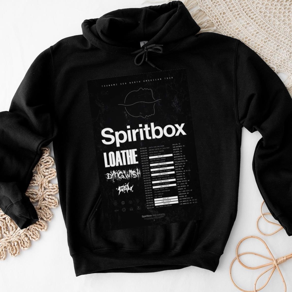 New Official Spiritbox and Loathe Dying Wish Gel Tour Headlining 2025, Spiritbox Hoodies