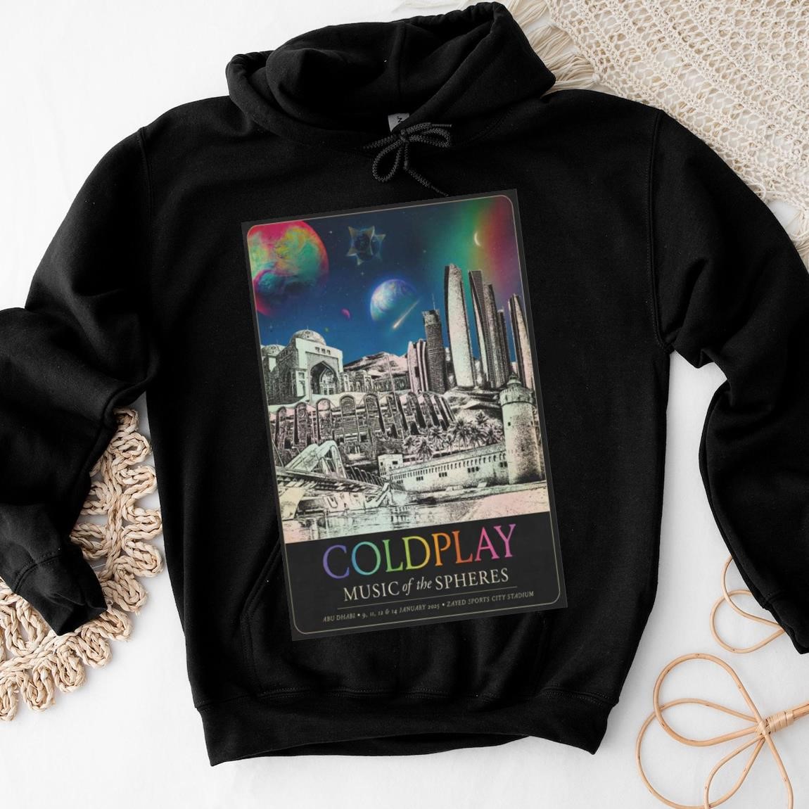 New Official Coldplay Tour Abu Dhabi 2025, Coldplay Hoodies