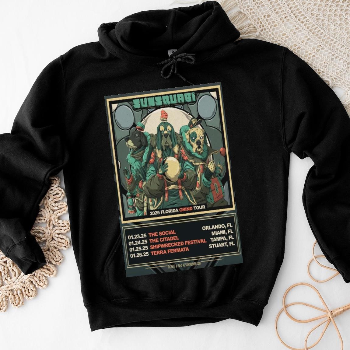 New Official Sunsquare 2025 Florida Grand Tour, Sunsquare 2025 Hoodies