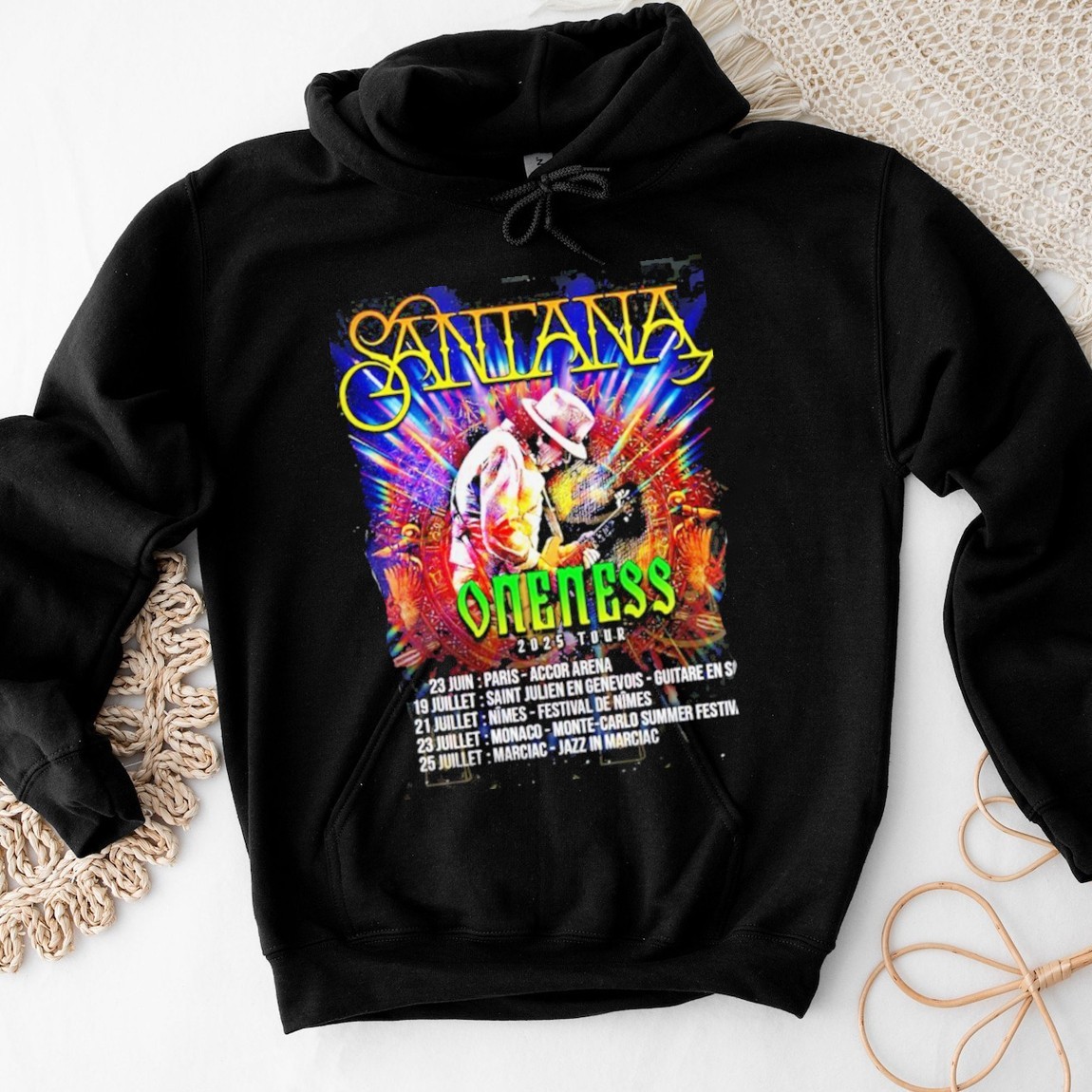 Carlos Santana  Oneness 2025 Tour, Carlos Santana  Hoodies