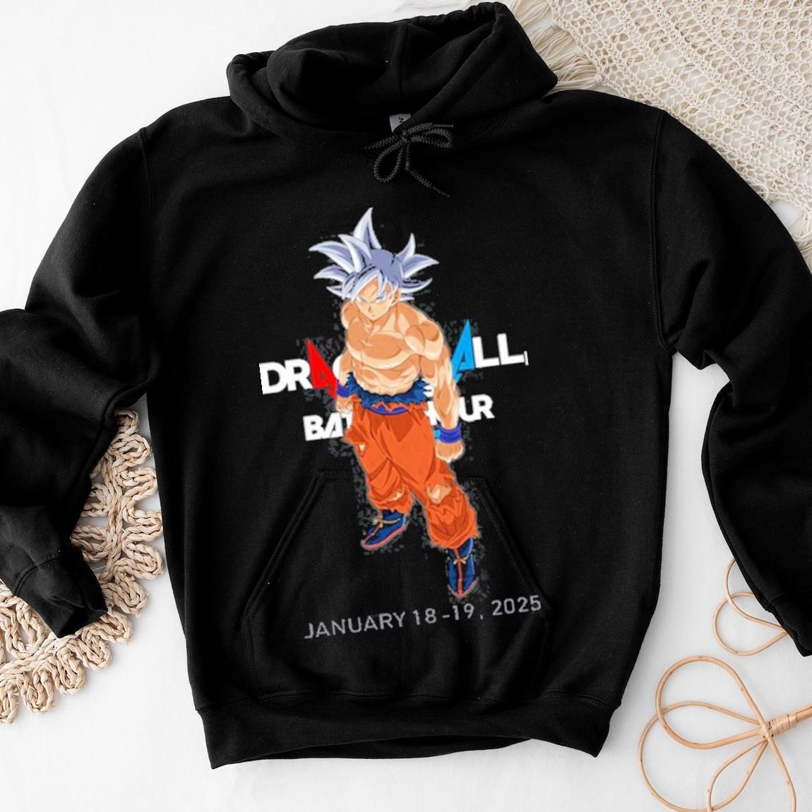 New Official Dragon Ball Games Battle Hour 2025 Black, Dragon Ball Hoodies