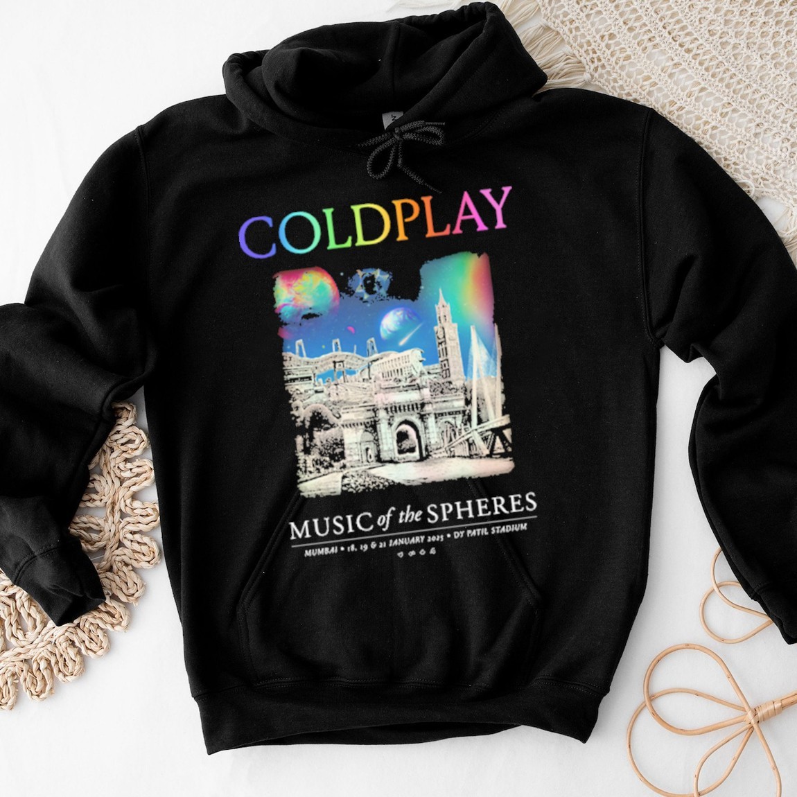 New Official ColdplayMumbai January 2025, Coldplay Music Hoodies