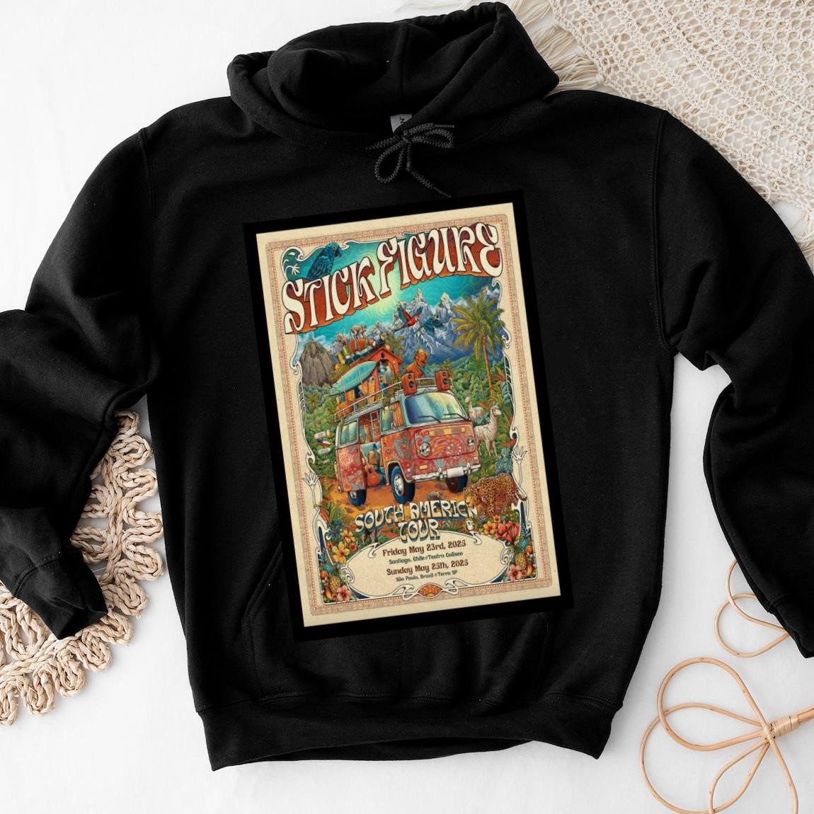 New Official Stick Figure May 23-25 2025antiago Chile, Stick Figure Hoodies