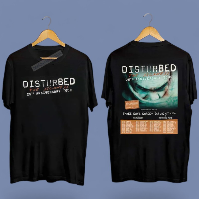 Disturbed The Sickness 25th Anniversary Tour 2025, Disturbed The Sickness T-Shirt