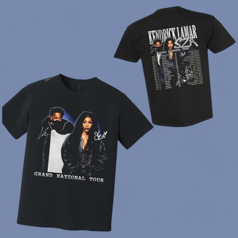 2025 Grand National Tour Heavyweight GNX Kendrick Lamar Sza, 2025 Grand National T-Shirt
