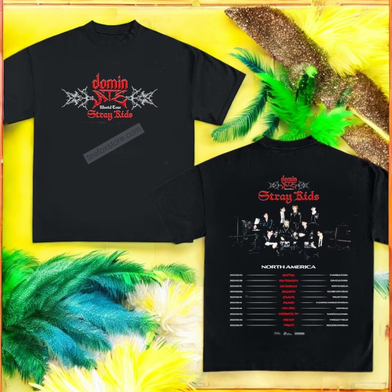 Stray Kids World Tour 2025 DominATE Music, Stray Kids World T-Shirt