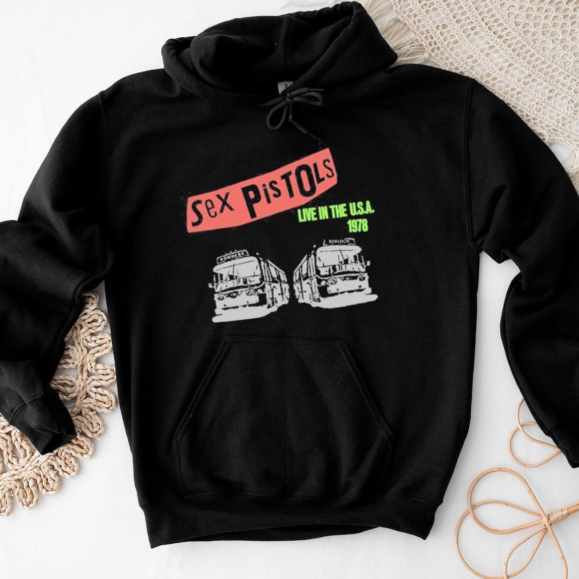 Official Sex Pistols Live in The USA 1978, Sex Pistols Hoodies